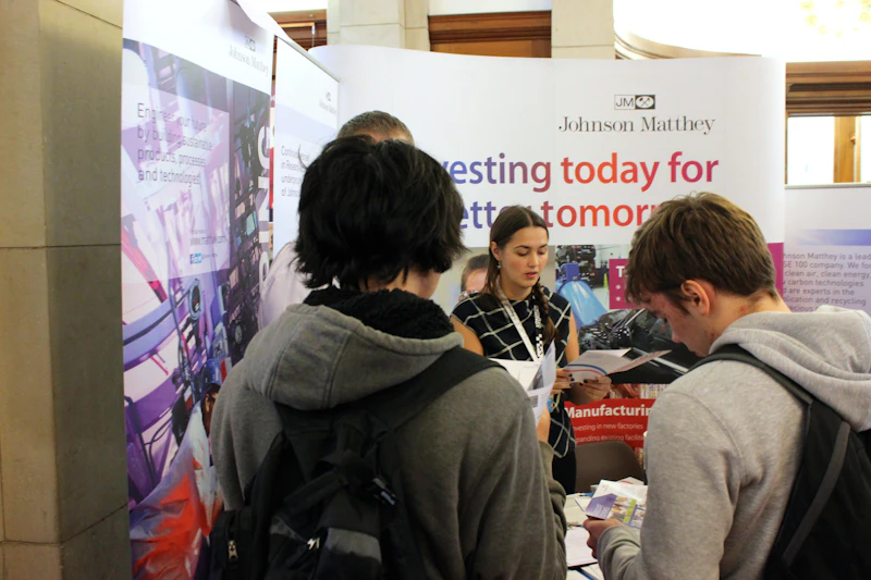 Johnson Matthey Cardiff University Careers Science Fair