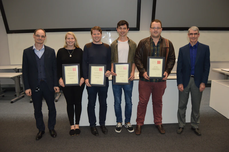 Prize winners at the 16th Cardiff Chemistry Conference