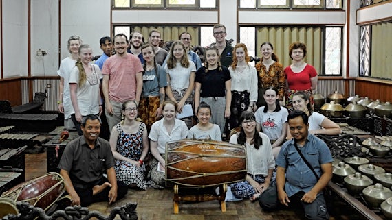 Cardiff University Gamelan Ensemble at Institut Seni Indonesia Surakarta