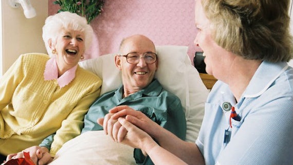Care home residents and nurse