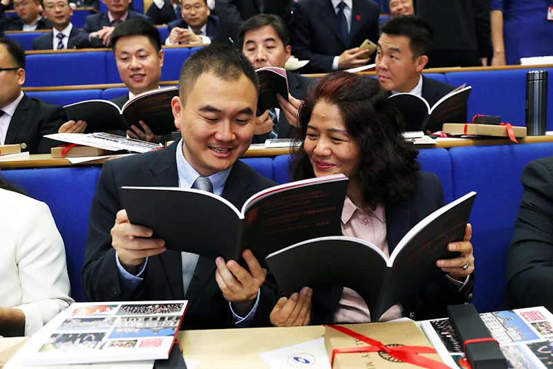 China Scholarship Council certificate ceremony books.