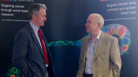 Huw Irranca Davie MP with Richard Clarkson