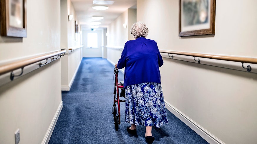 Nursing home hallway