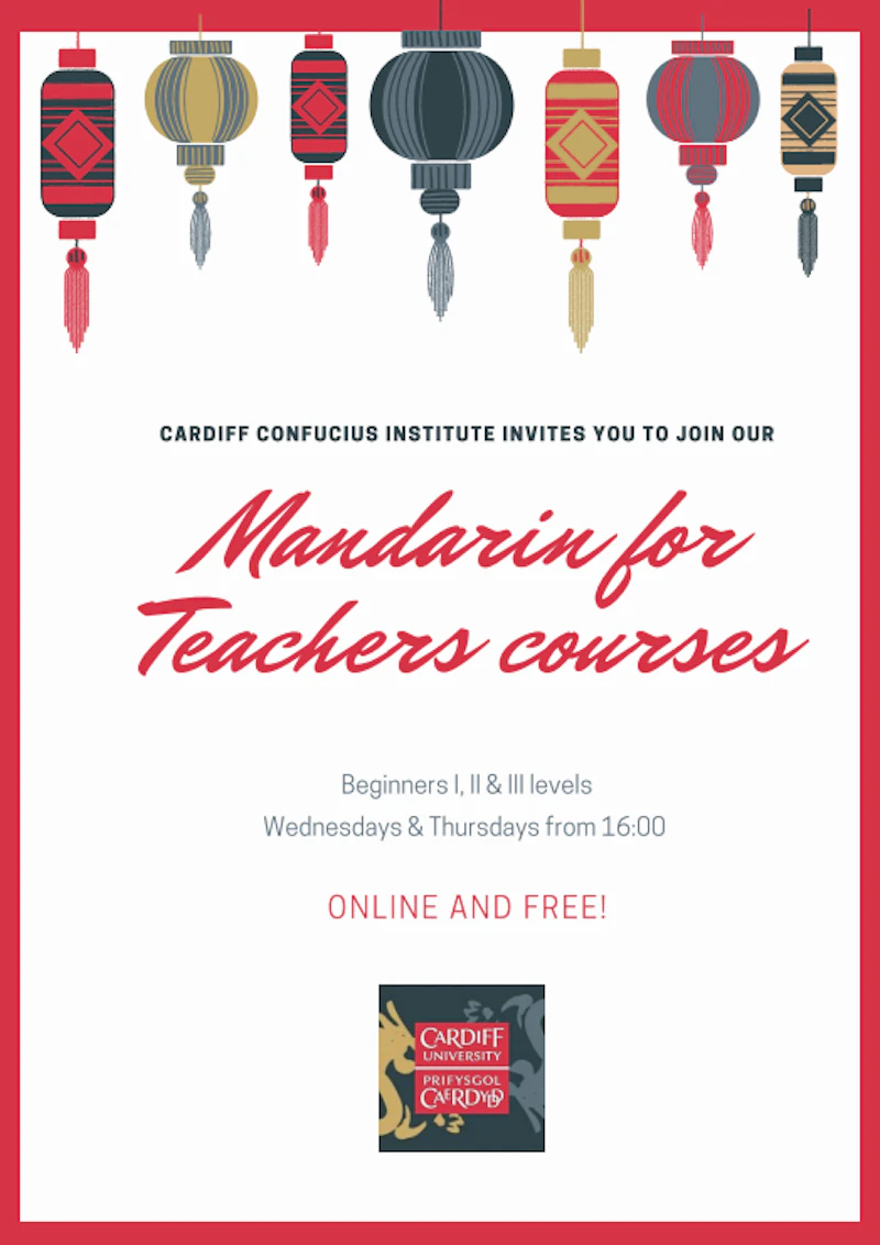 Mandarin for Teachers courses / Cyrsiau Mandarin i Athrawon