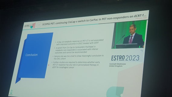ESTRO - Oesophageal cancer study results presented at an international conference in Vienna in May 2023