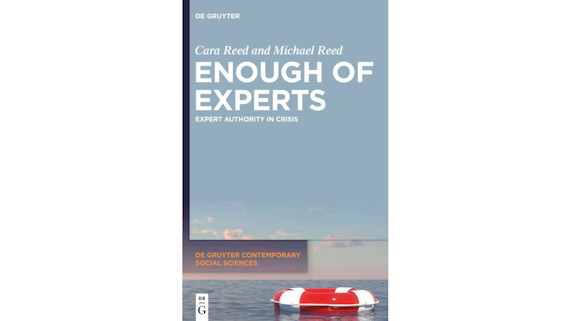 Book cover showing an image of the sea with a rubber ring and with the text: The Power and Influence of Experts