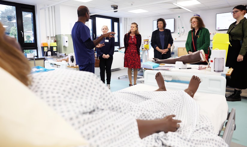 A tour of the new simulation facilities a the opening of  the new Heath Park West site