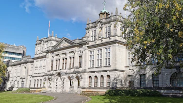 View of an historic stone building
