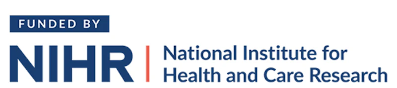 Logo of National Institute for Health and Care Research, mentioning that this project is funded by them.