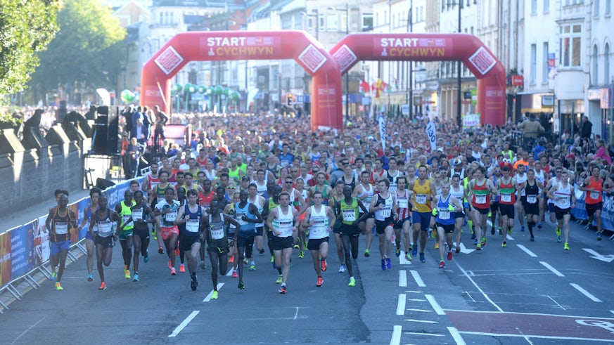 Cardiff Half Marathon Start 