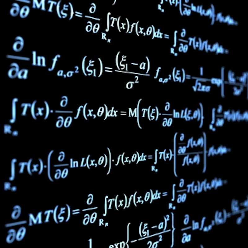 Maths equation on white page