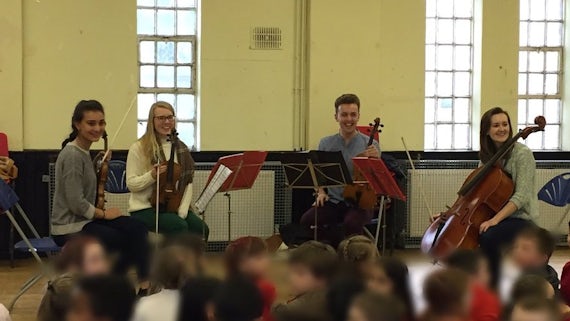 Claret String Quartet from Cardiff University School of Music