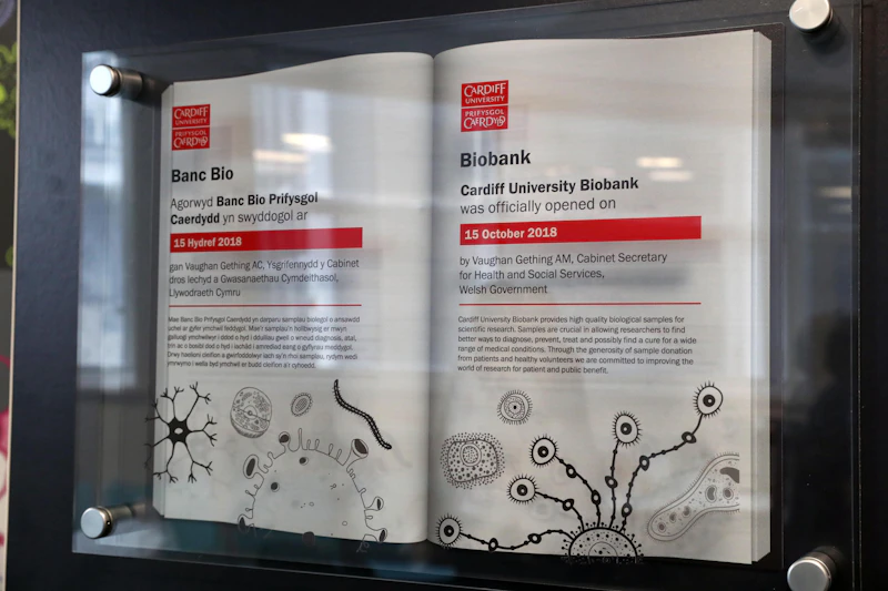 Biobank plaque