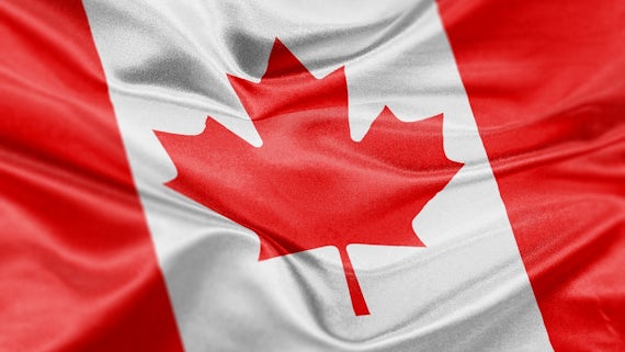 A picture of the Canadian flag