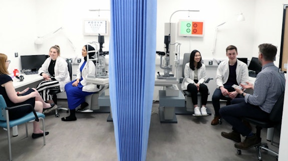 An undergraduate practical session
