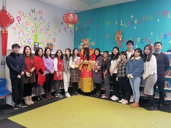 Cardiff Confucius Institute tutors and volunteers at Chinese New Year