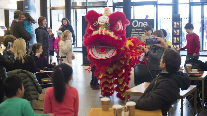 A dragon dance at this year's Chinese New Year celebrations