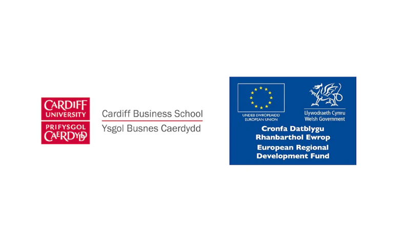 Cardiff Business School and European Regional Development Fund logos