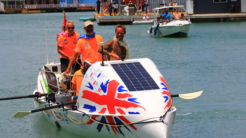 Team Row for It arriving in Antigua (c) Atlantic Dash 