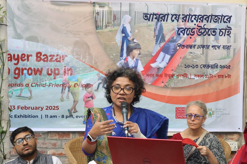 Woman giving a presentation