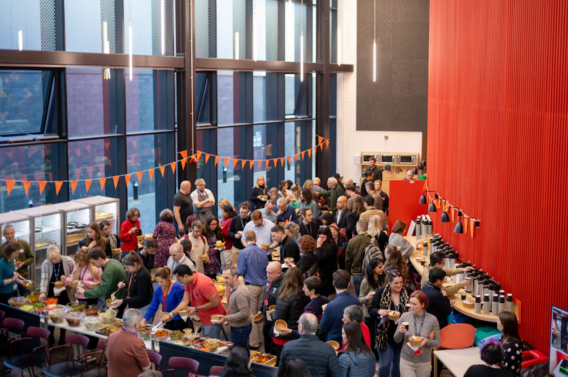 Building wide annual sbarc|spark celebration with catering