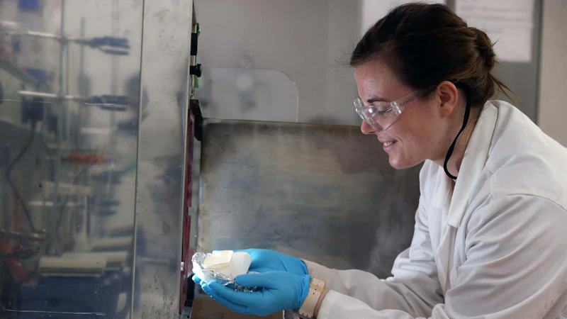 Student in CDT Laboratory