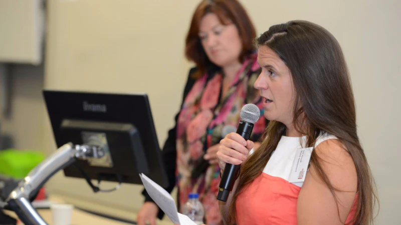 Image of Dr Jane Lynch and Dr Sue Hurrell at the Cardiff Public Value Consortium Development Workshop