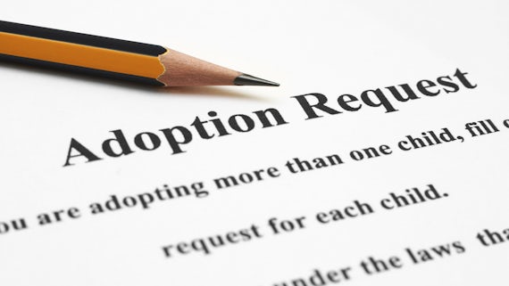 Adoption request paperwork image