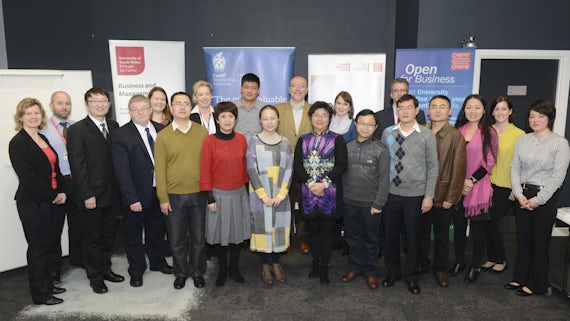 Chinese Delegation visit Cardiff Business School Cardiff 10th Nov 2015.