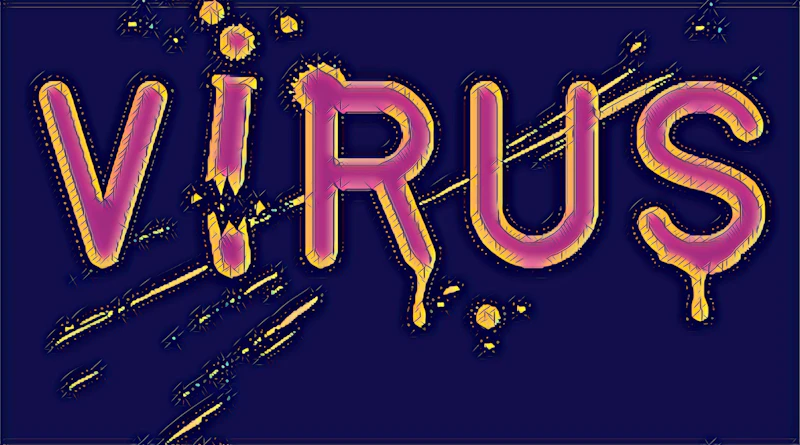 Image showing the word virus