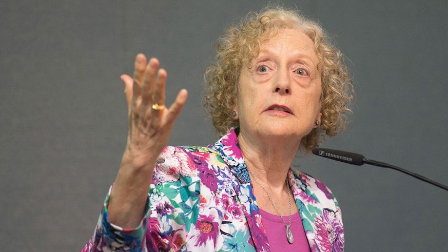 Carole Pateman, Distinguished Professor Emeritus at UCLA and writer of 'The Sexual Contract'. 