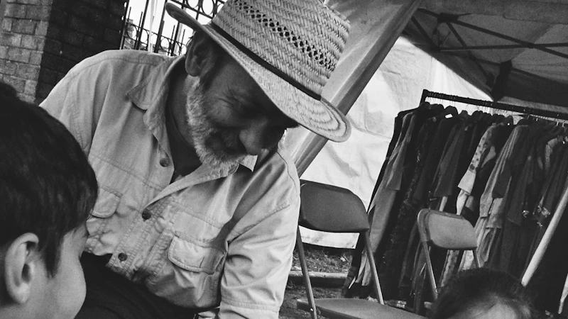 Wood sculptor Brian Denman