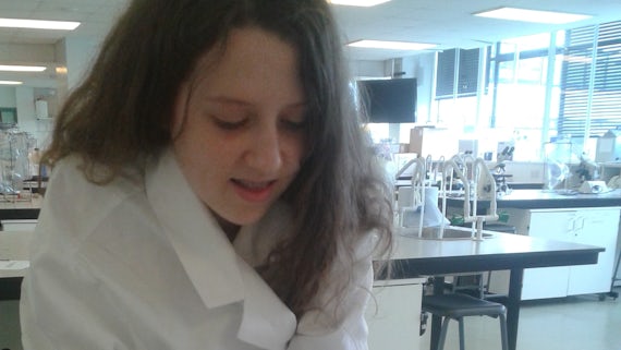 Pencoed pupil during Cells, Genes, Mutations and Cancer event