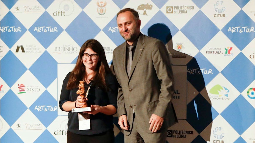 Catia receiving award