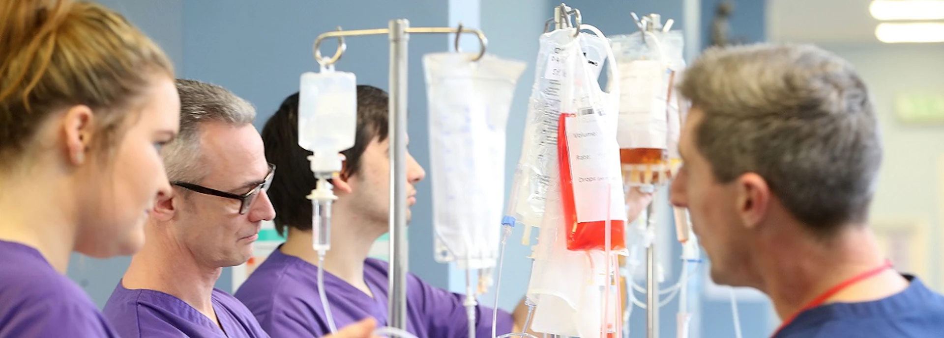 Adult nursing student observing
