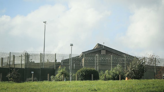 The outside of a prison facility