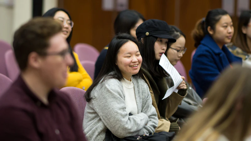 Students smiling