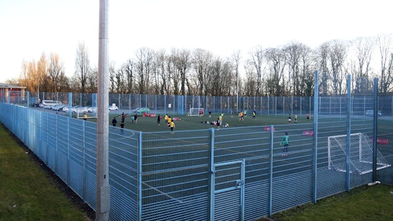 Floodlit artificial sports pitch