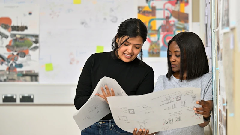 Students listening to a lecture