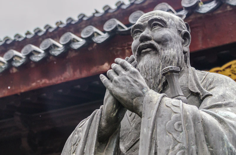 Statue of the Chinese philosopher Confucius