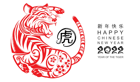 Image of a tiger to mark the Year of the Tiger.
