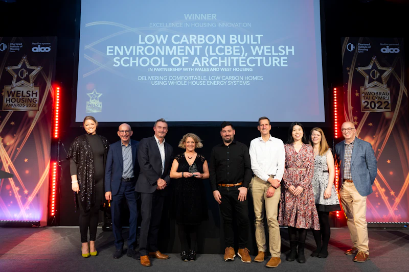 The LCBE team at the Welsh Housing Awards 2022