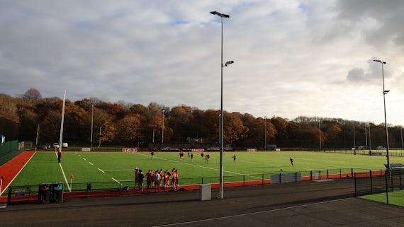 The new Cardiff University floodlit 3G IRB standard rugby pitch