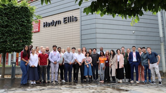 CNGG Summer School in Brain Disorders Research Class of 2023 outside the Hadyn Ellis Building