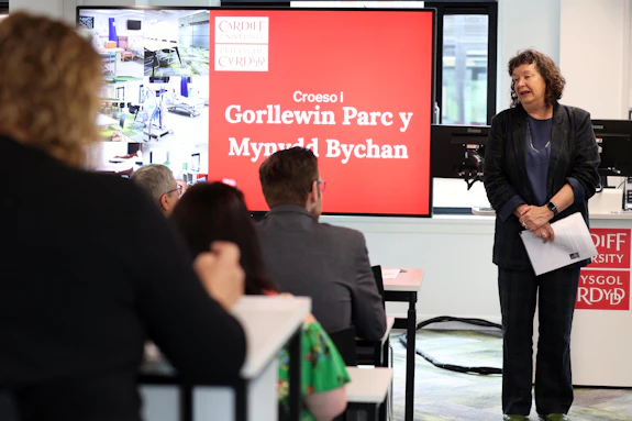 Vice-Chancellor, Professor Wendy Larner, at the opening of the new Heath Park West site
