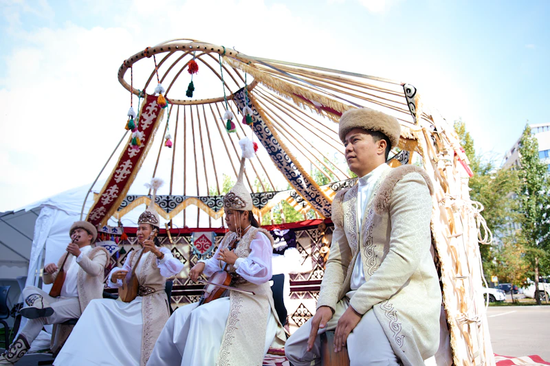 Cultural demonstration at Cardiff University Kazakhstan launch