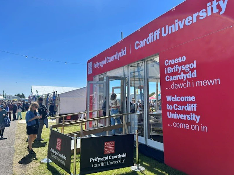 Cardiff University tent