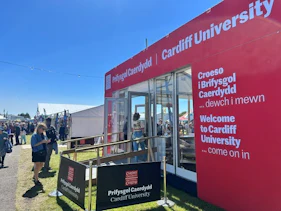 Cardiff University tent