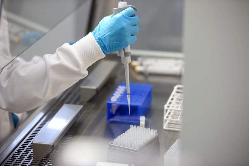 Scientist preparing tissue culture