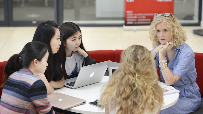 Students in discussion